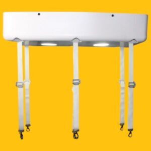 Cover w_ lights Official Yellow Mortuary Lift for Caskets and Bodies